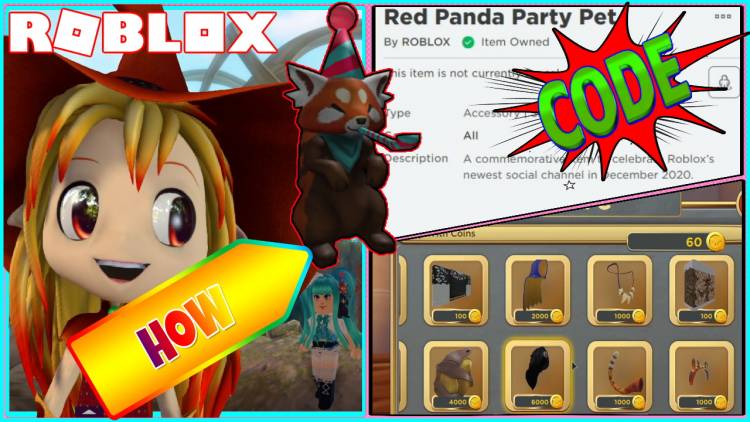 Roblox Promo Code for Red Panda Party Pet Gamelog